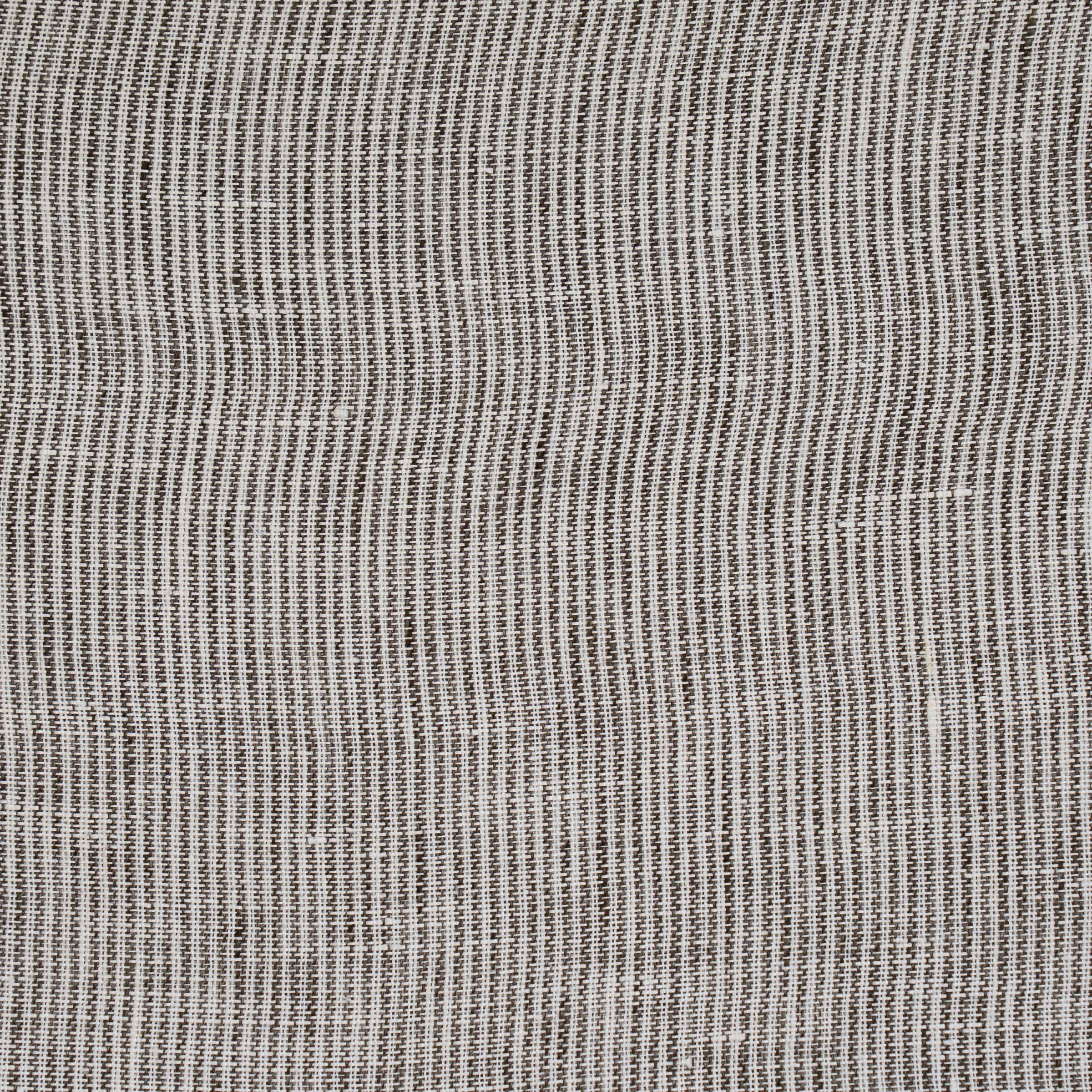 Close-up of a textured striped, gray fabric surface