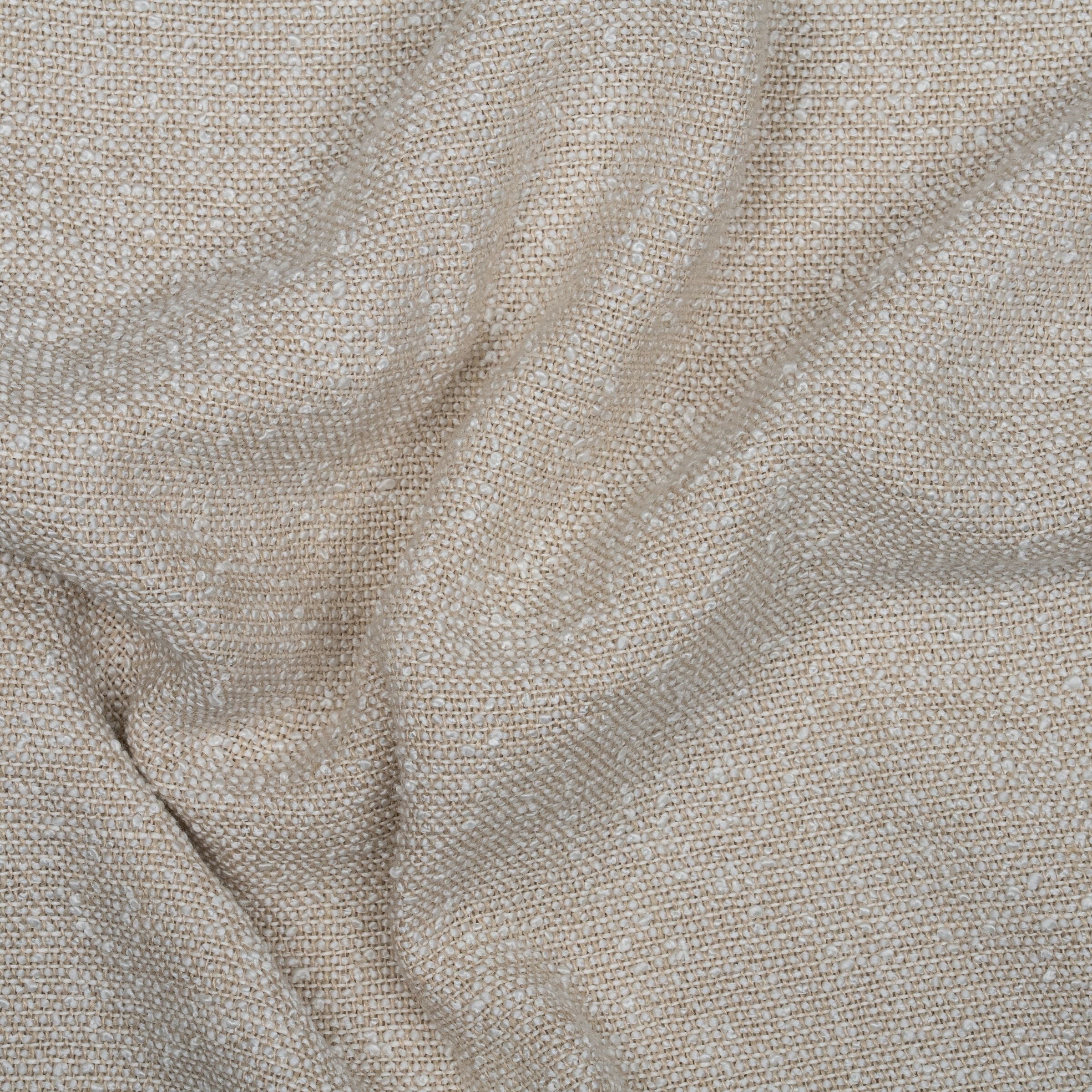 Close-up of wavy white fabric texture