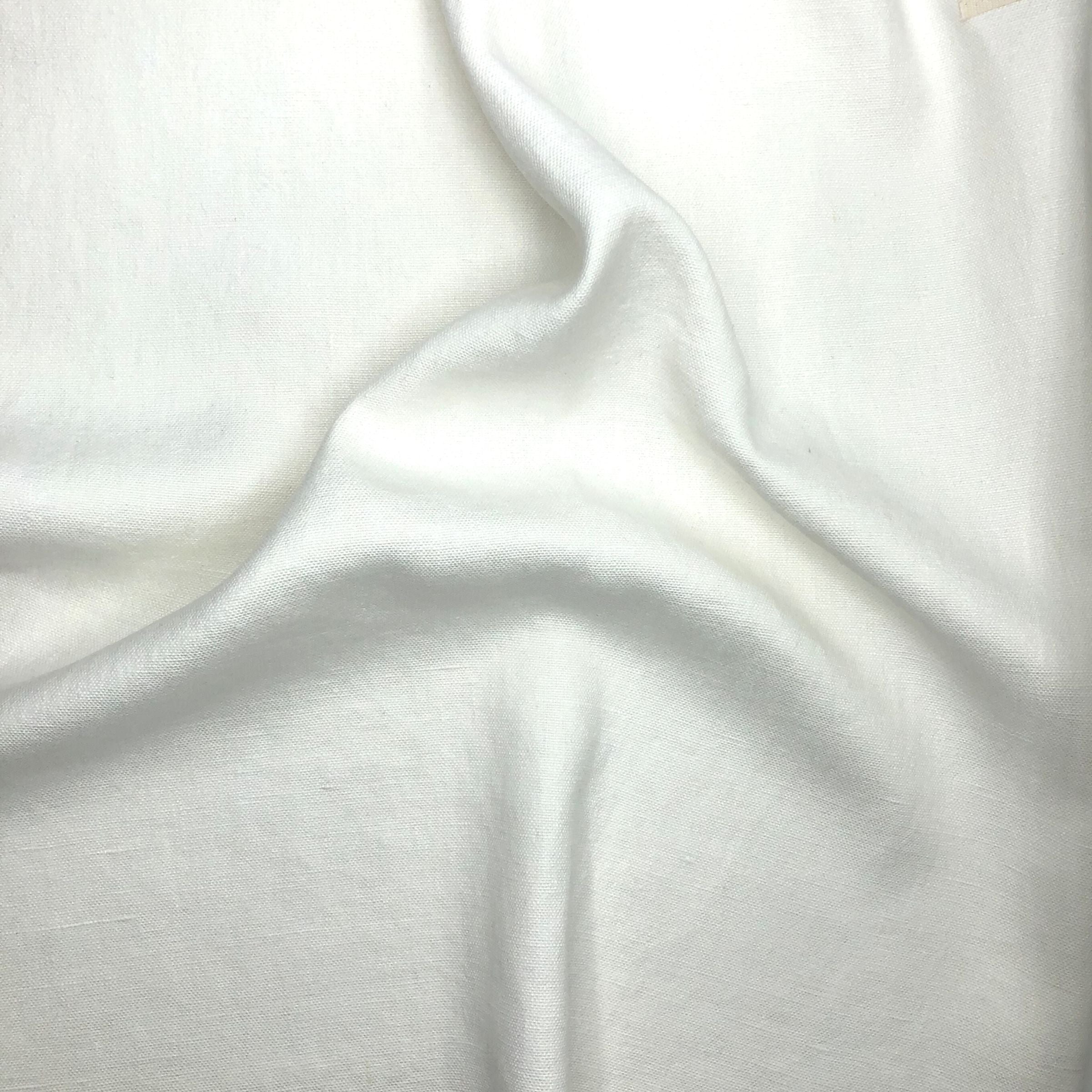 Close-up of scrunched white fabric with subtle texture