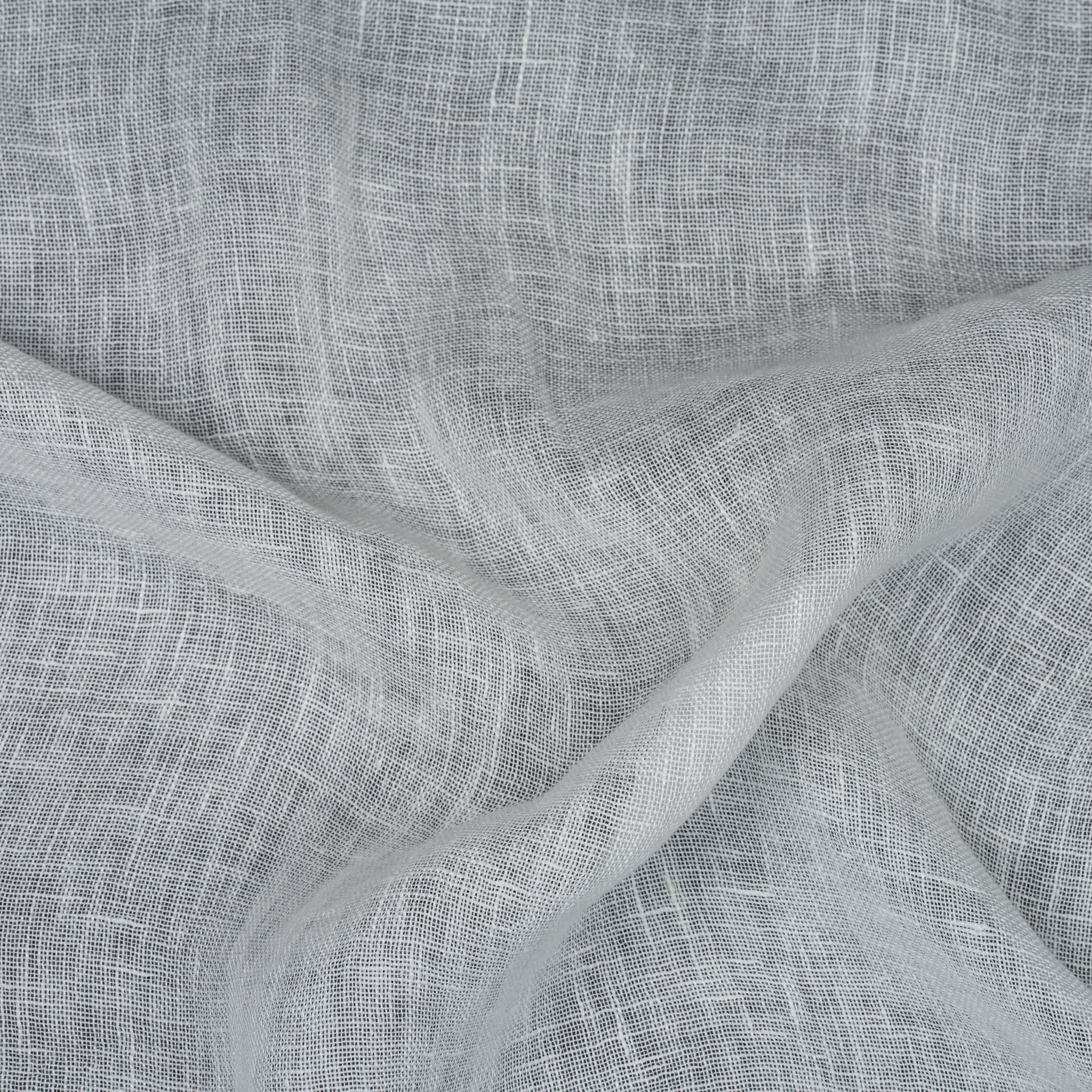 Close-up of white sheer fabric