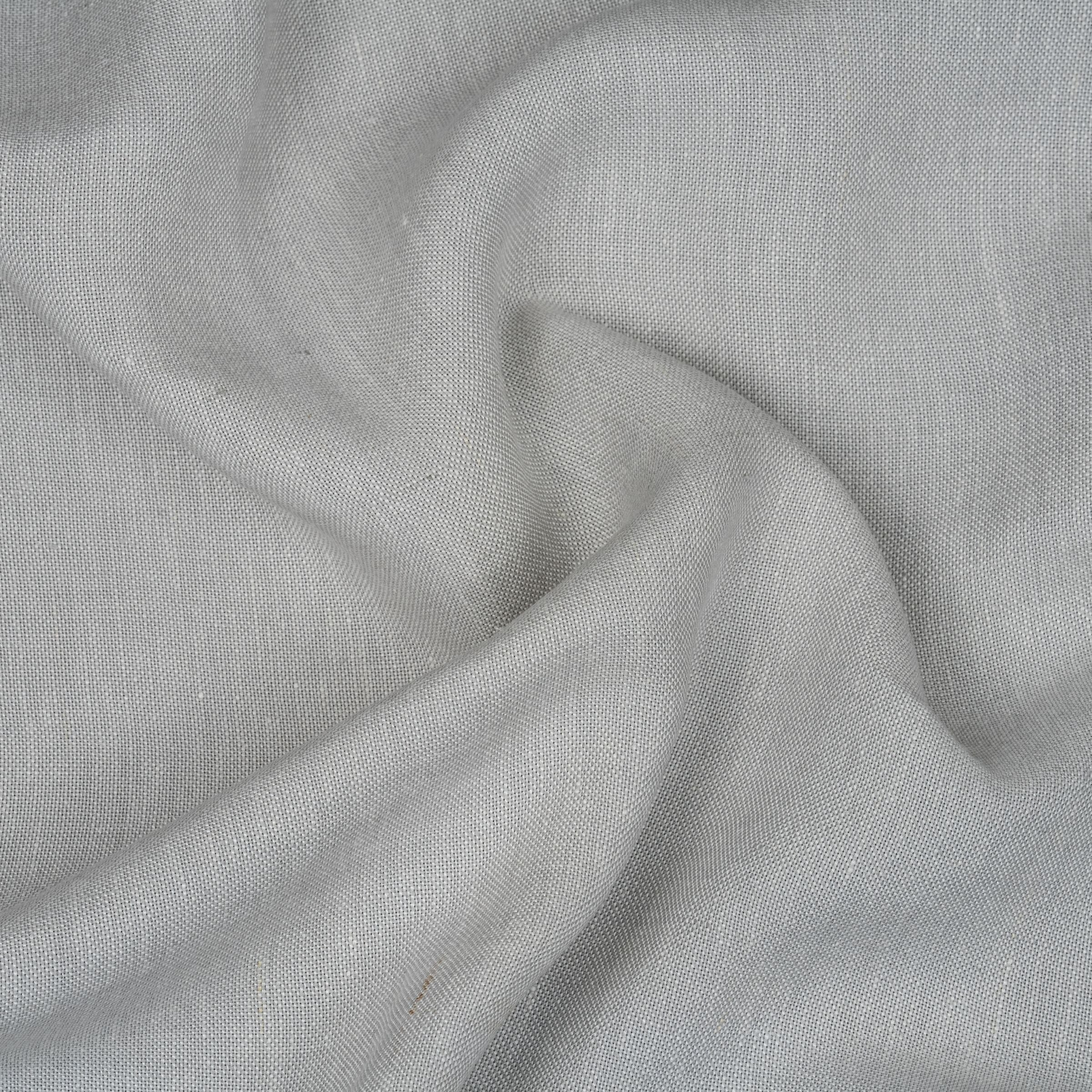 Close-up of gray fabric with visible folds