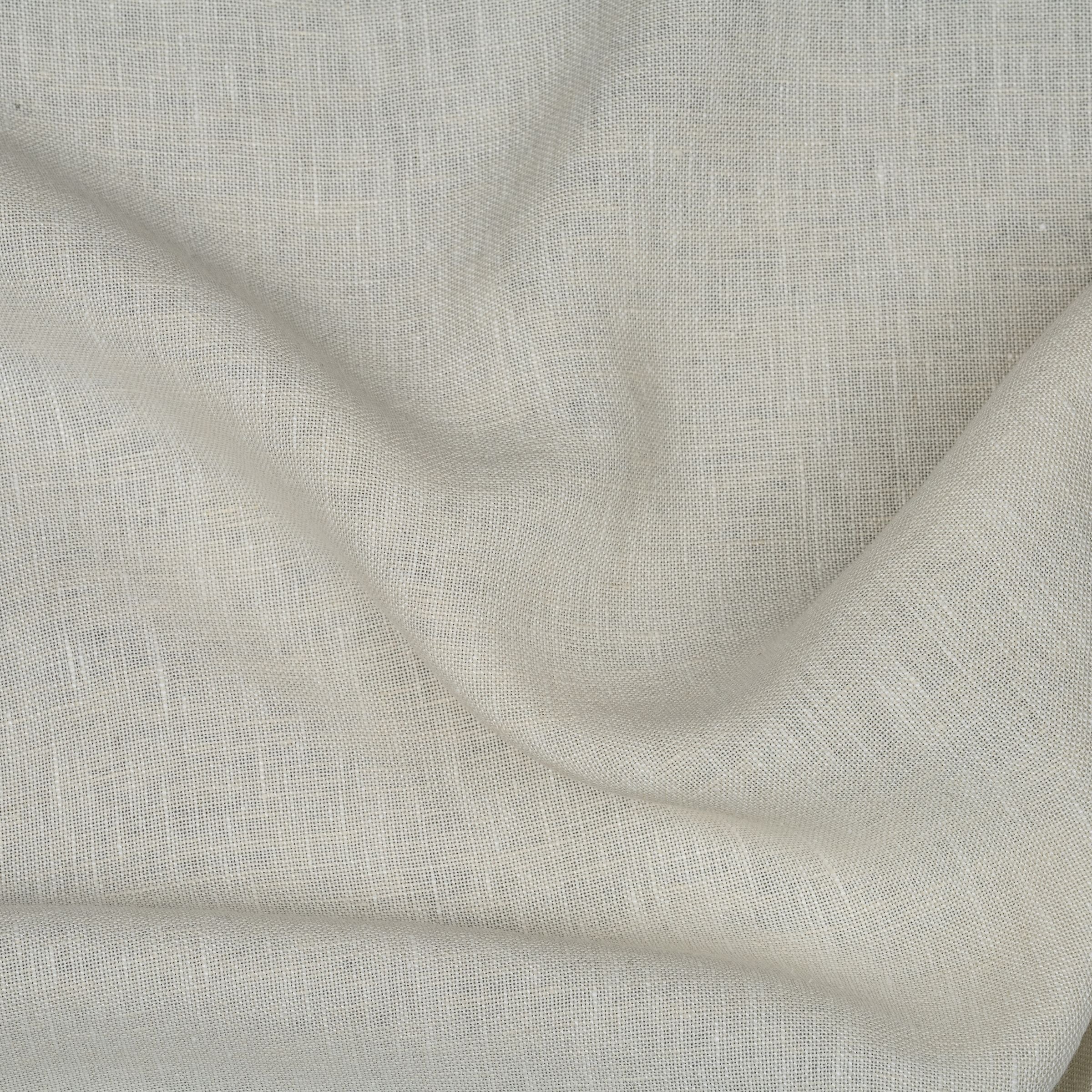 Natural linen wavy folds