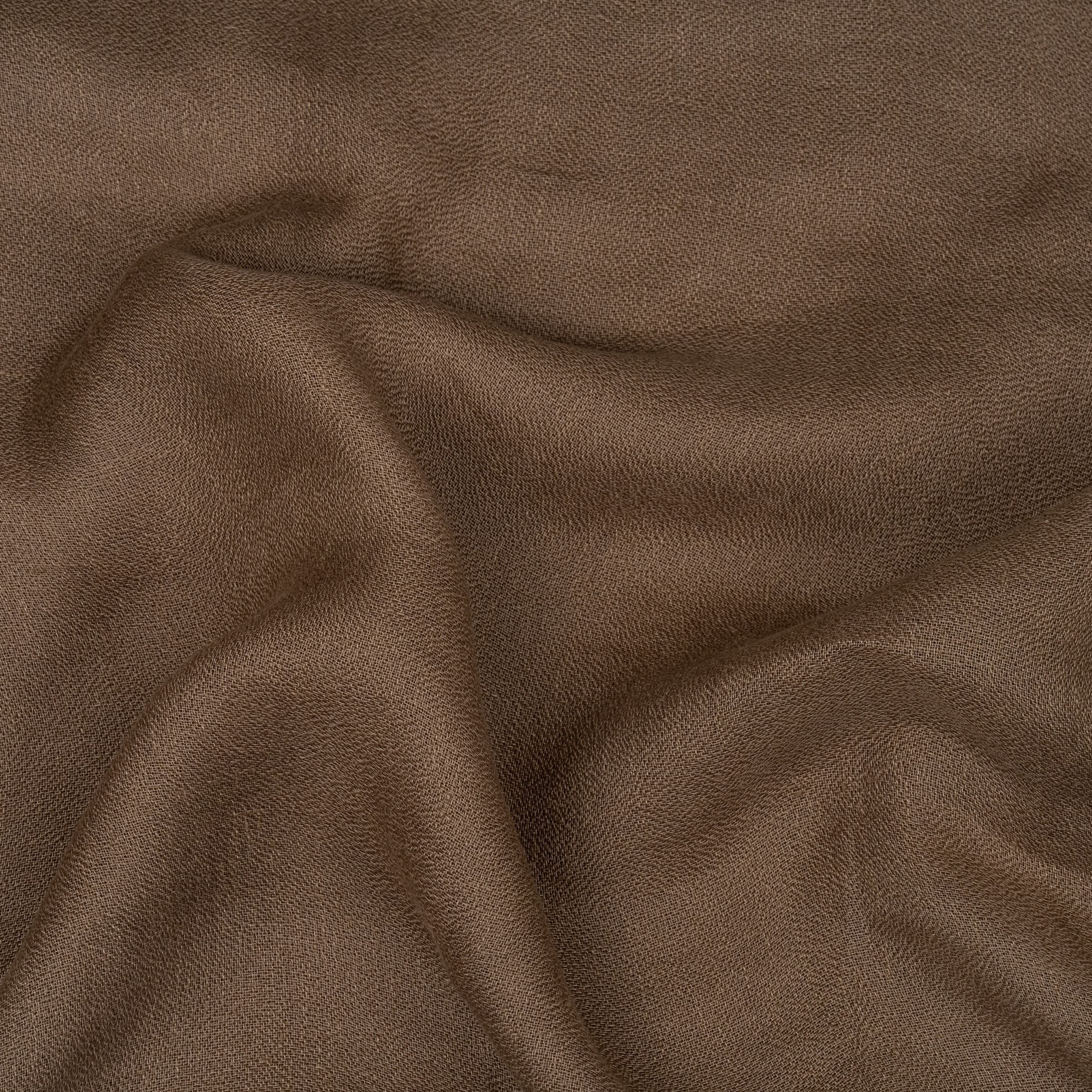Solid brown color swatch with a sheen and subtle folds