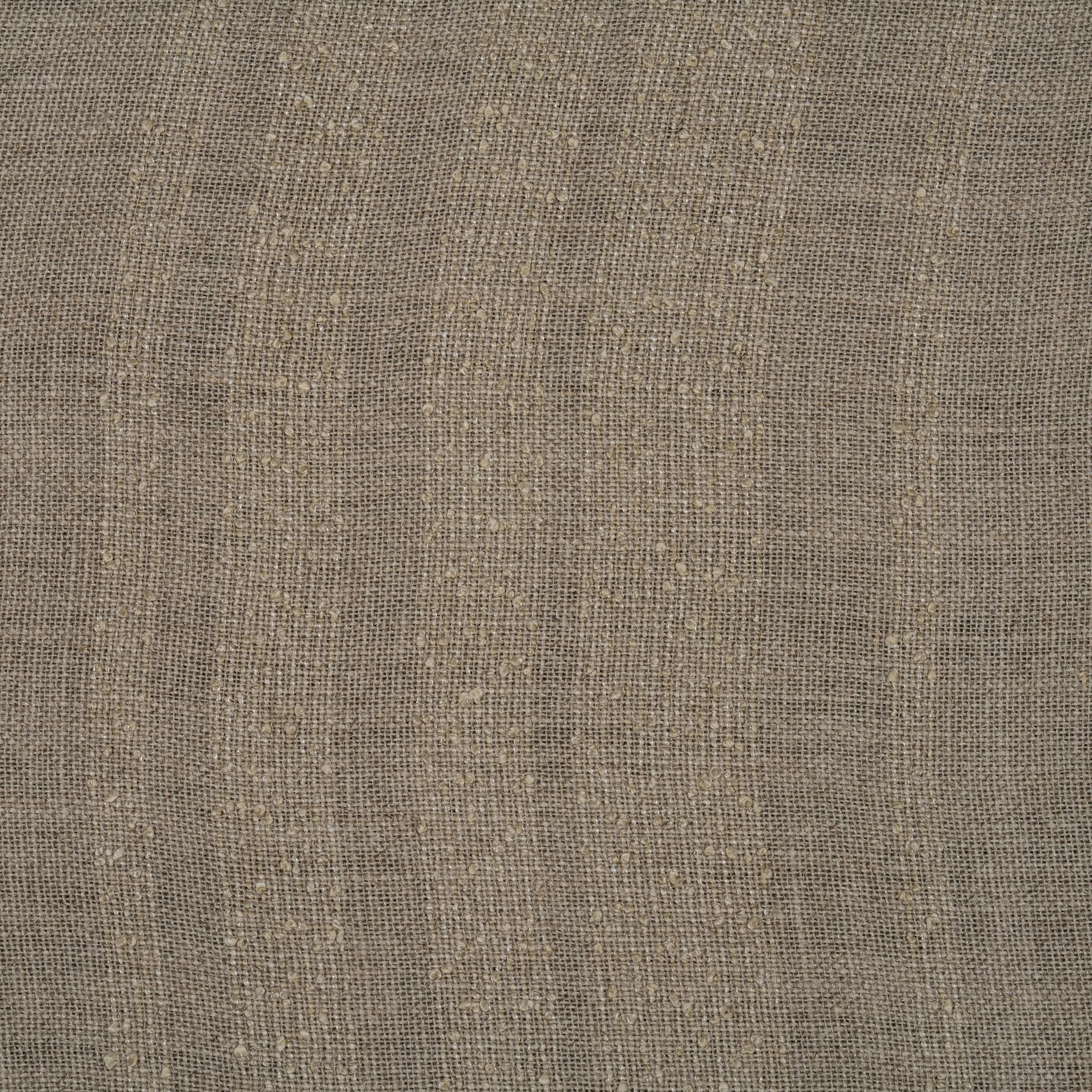 Zoomed out view brown fabric with beige textured stripes 