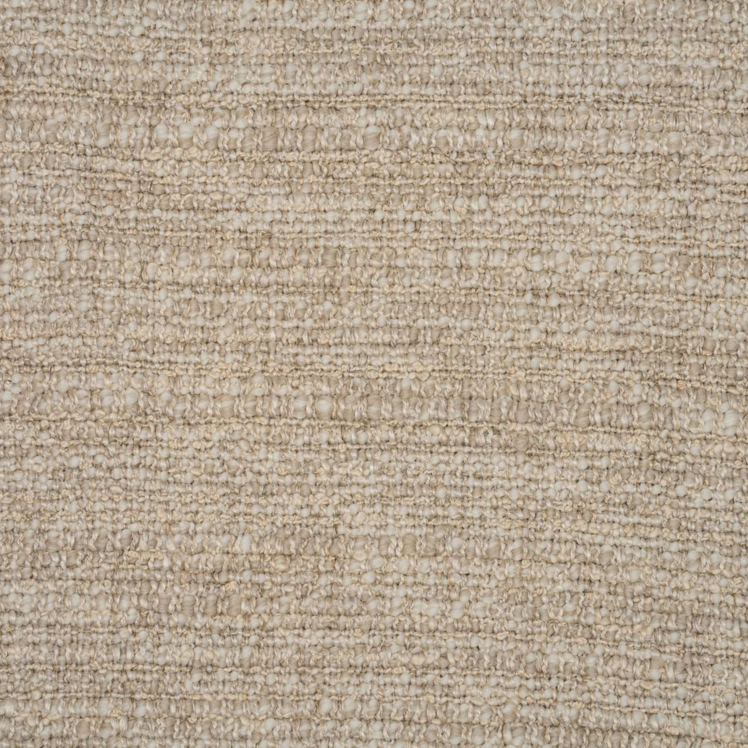 Close up of beige textured upholstery pattern