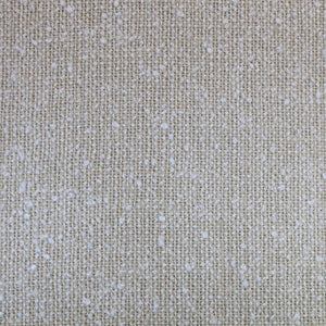 Light beige fabric with small slub knots of white fabric protruding.