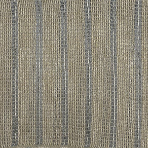 Loose weave in a natural color with a subtle vertical stripe pattern.