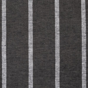 Faded charcoal gray with thick white vertical stripes.