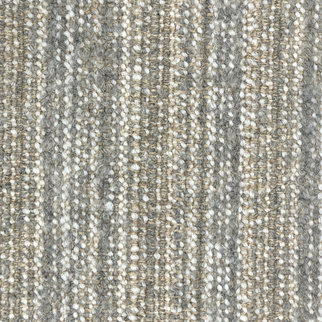 Stone colored textured weave with districtive vertical stripe pattern, great for upholstery. 
