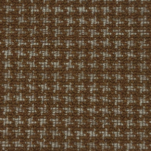 Stubby brown weave pattern with a white thread breaking up the pattern shapes.