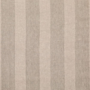 Light beige fabric with vertical light gray stripes throughout.