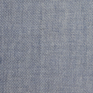 Soft blue color and subtle, smooth textured weave.