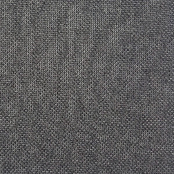 Charcoal weave fabric with interlaced sheen threads.