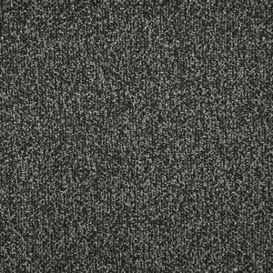 Mia is an upholstery fabric with a mottled texture with two interplaying fibers of white and dark gray, creating visual depth. 