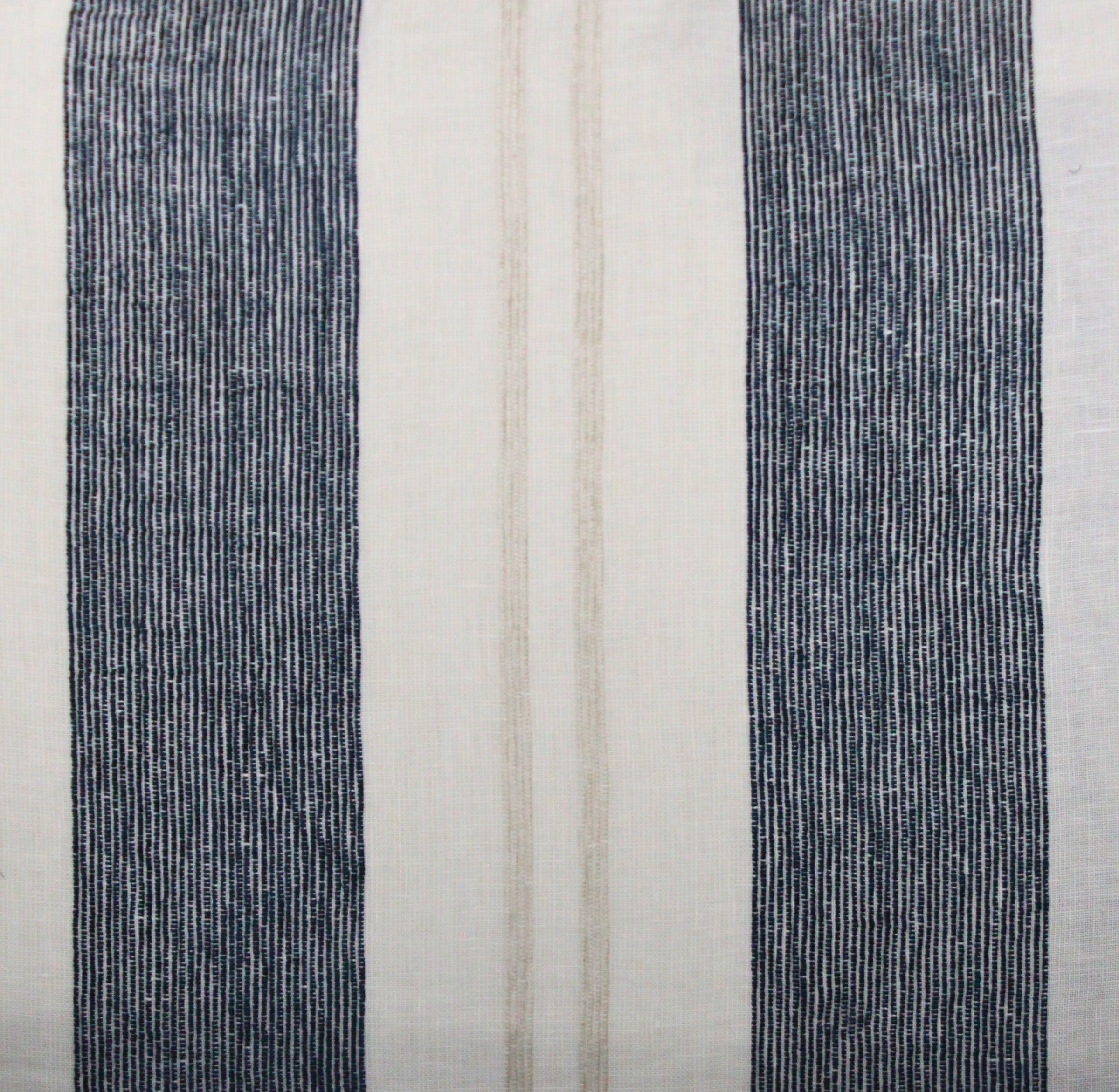 Bold blue and white fabric for coastal or nautical themed window treatments. 