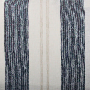 Bold blue and white fabric for coastal or nautical themed window treatments. 