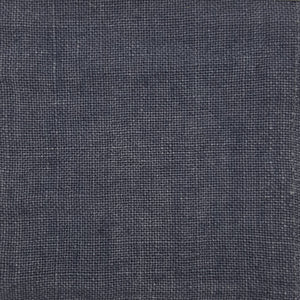 Slate gray fabric and solid colored interlaced threads of the weave and a subtle sheen.