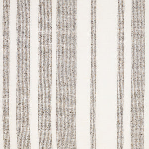 Wide and thin, brown and gray stripes on a white linen background.