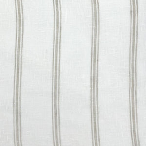 Mykonos fabric is an off-white linen fabric, with a thin natural linen colored stripe.