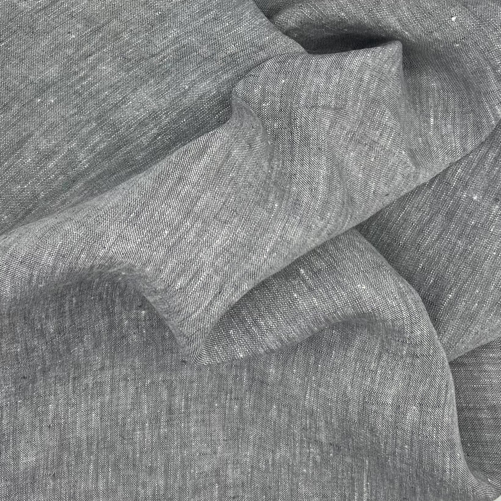 Soft smokey gray color and large wavy folds