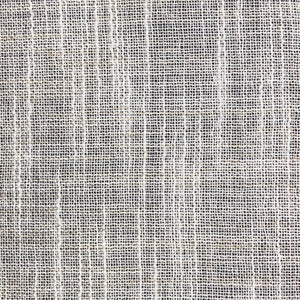 Beige fabric with a tight weave and distinct, thin vertical lines of a slightly darker beige color