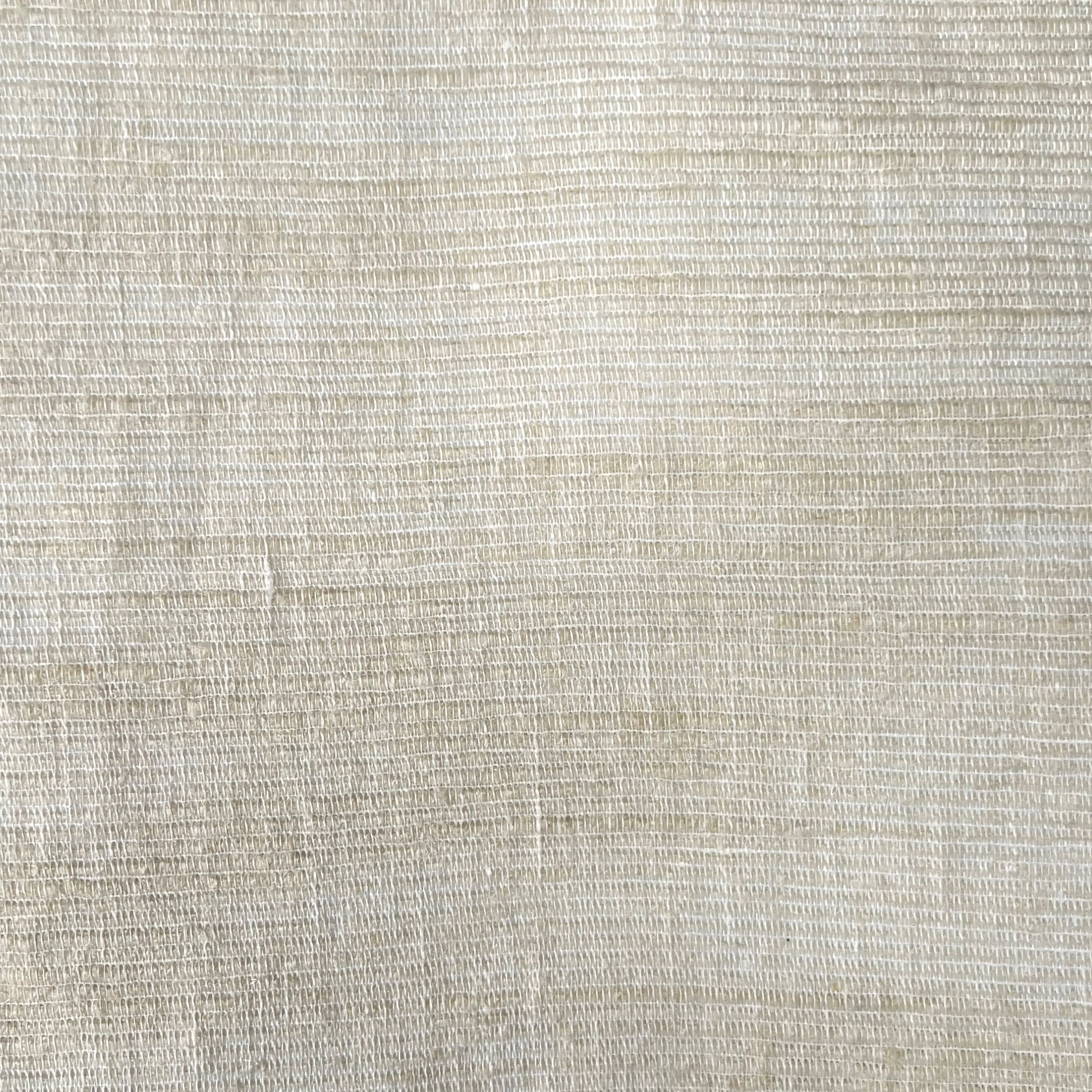 Light off-white fabric with a slightly looser weave and subtle verticle textures.