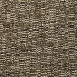 Brown upholstery fabric with a visible, slightly uneven plain weave and both darker brown and lighter beige threads interspersed.