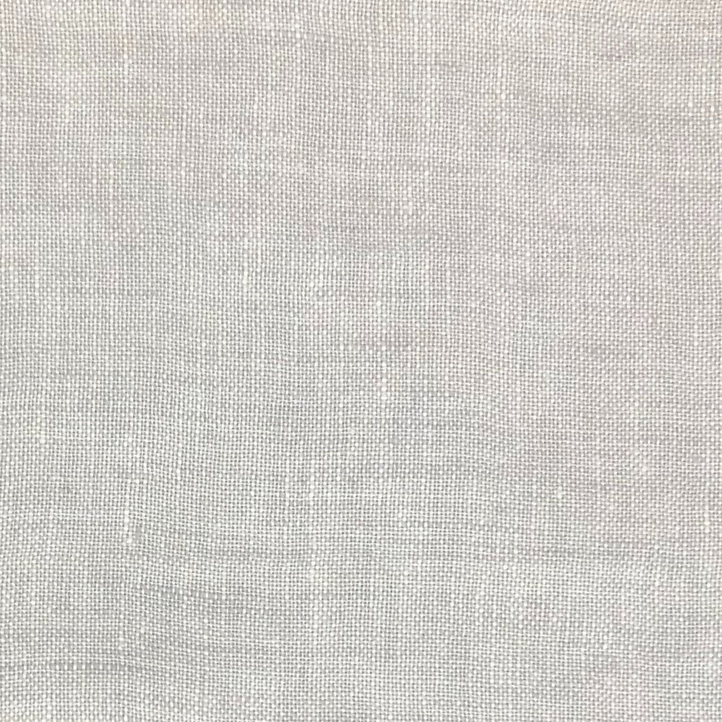 Light gray upholstery fabric with a very fine, even plain weave and minimal texture.