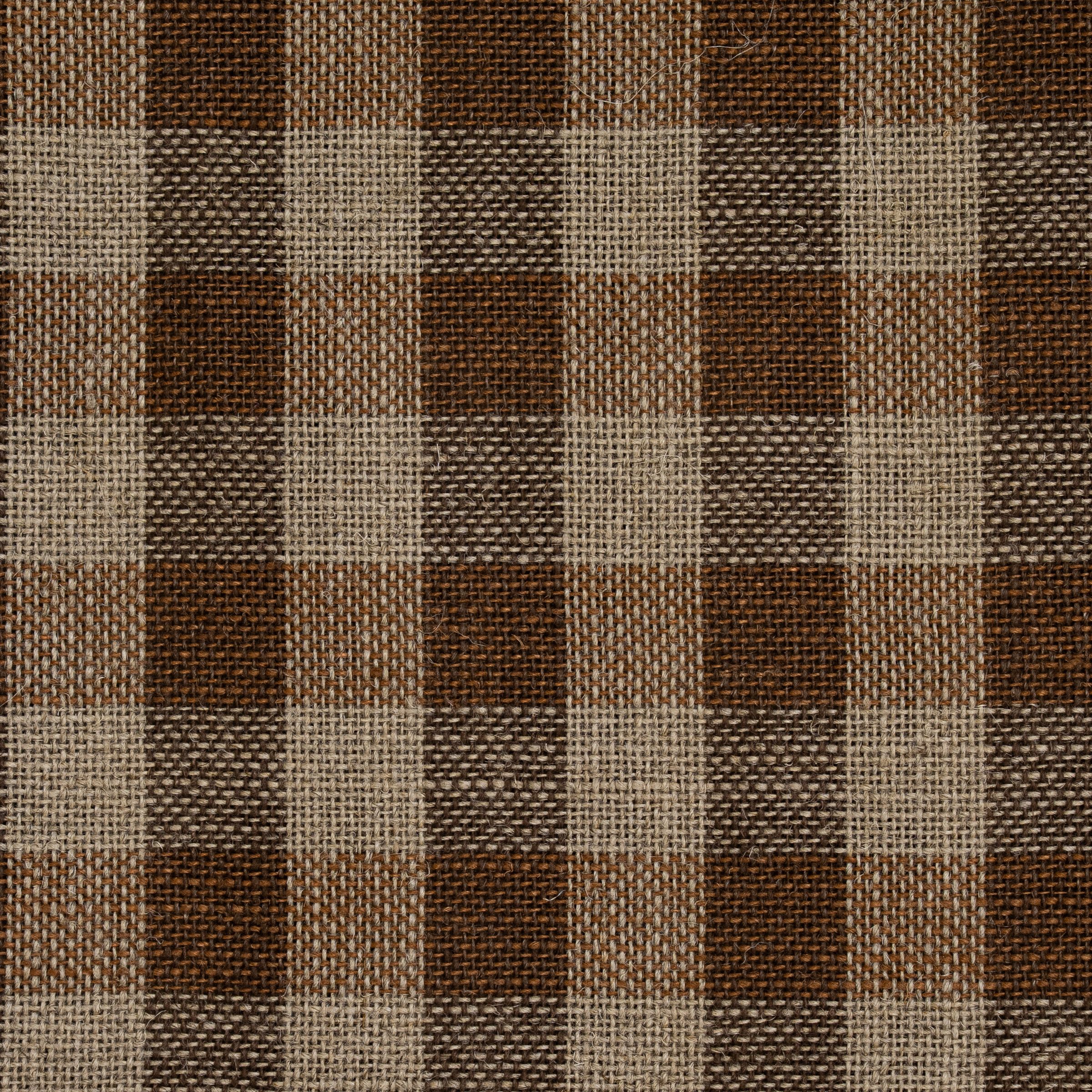 Brown and beige checkered fabric pattern