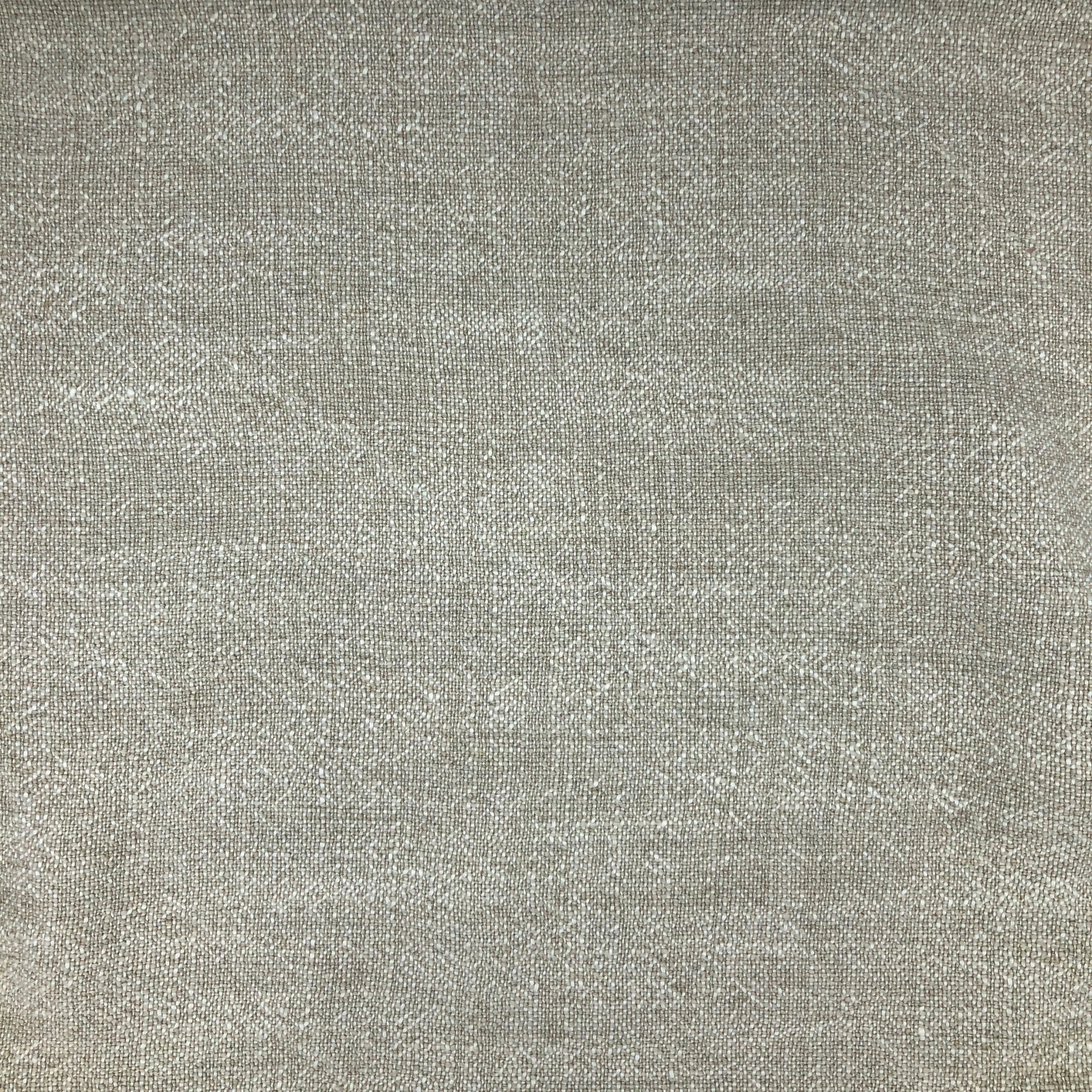 Very light beige upholstery fabric with a slightly tighter plain weave and minimal texture variations throughout