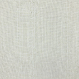 Off-white fabric with visible gaps in the loose plain weave, draped to demonstrate its light and airy drape.