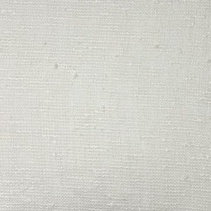 Draped white sheer fabric highlighting the loose weave structure, soft drape, and light transparency