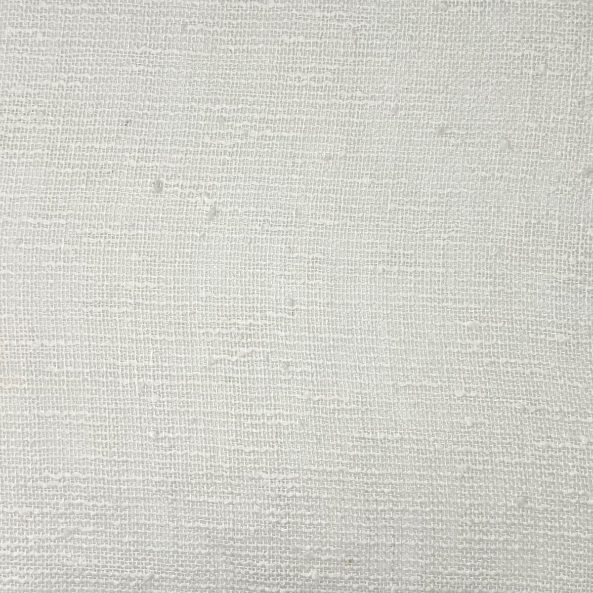 Draped white sheer fabric highlighting the loose weave structure, soft drape, and light transparency