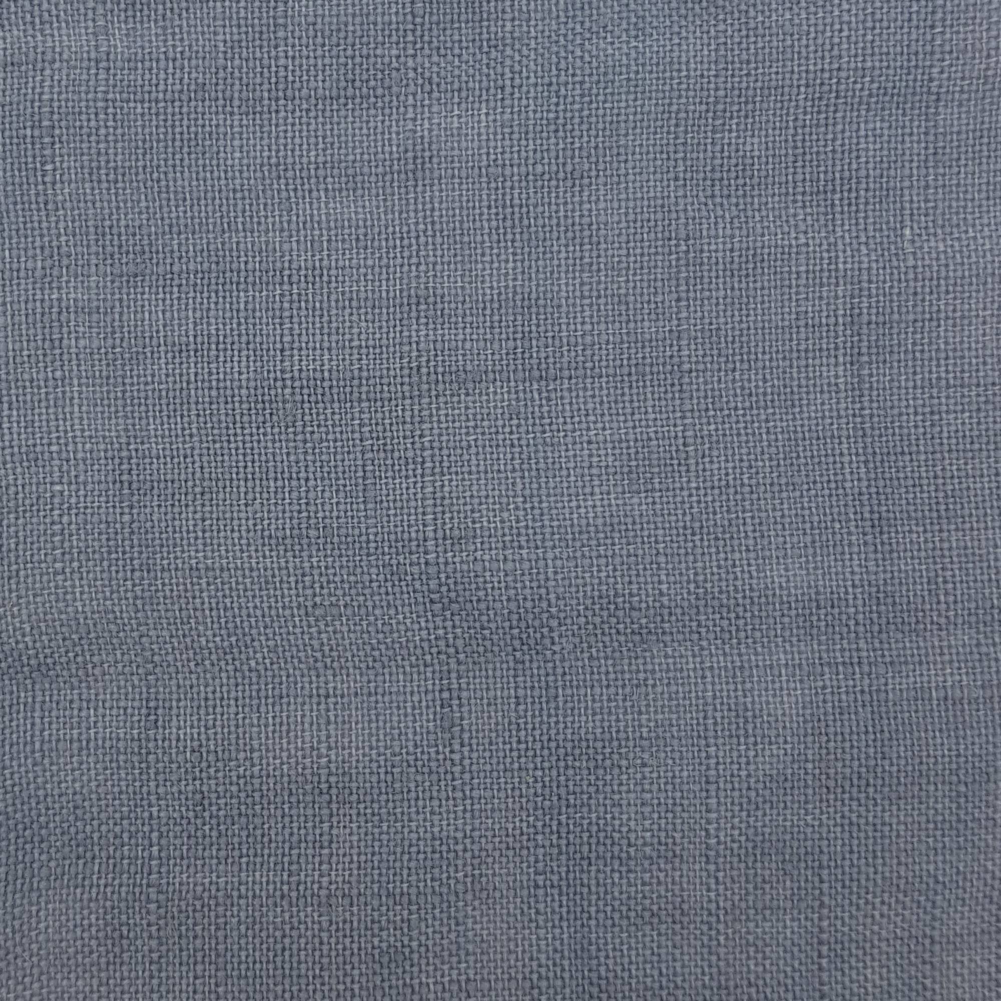 Matte Gray-blue fabric showing a uniform plain weave with very subtle variations in color.
