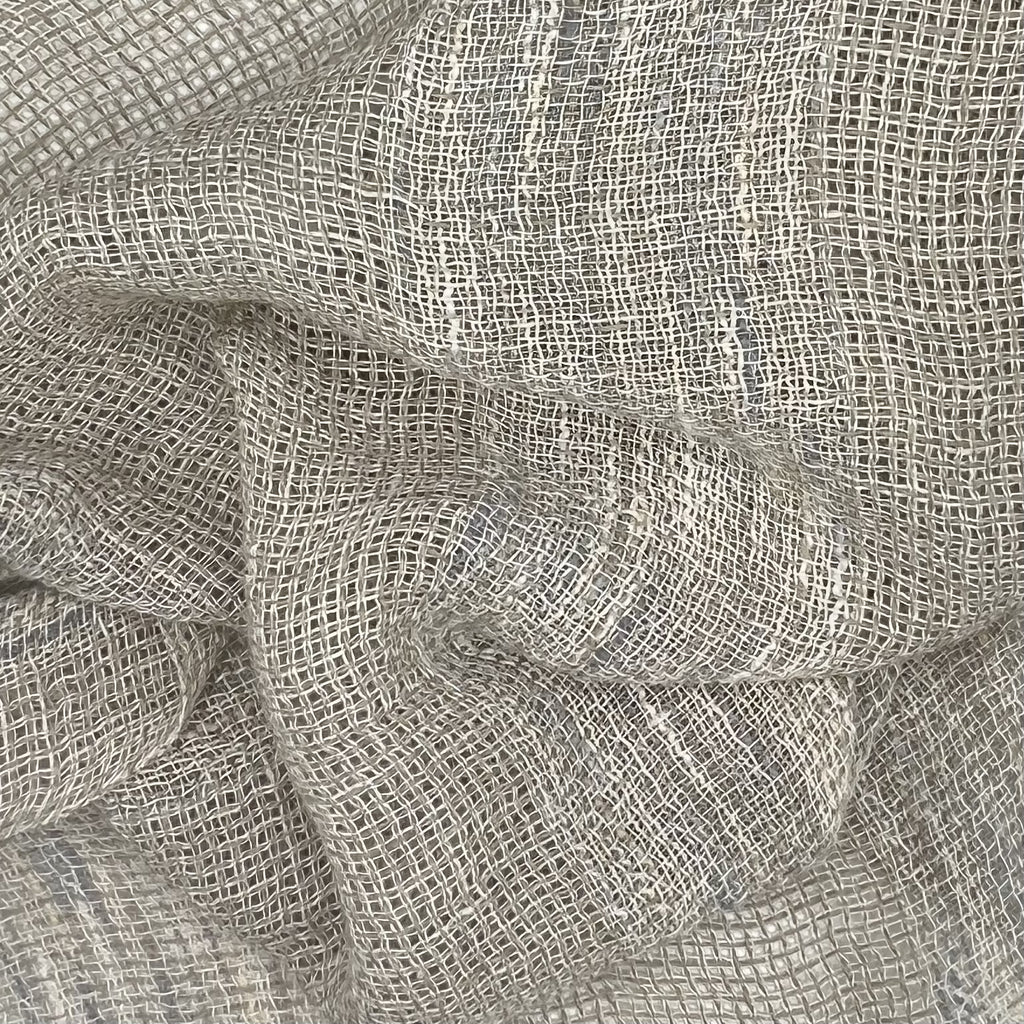Subtle Multi-Color Striped Fabric | Victoria - Fog – Looms by Solé